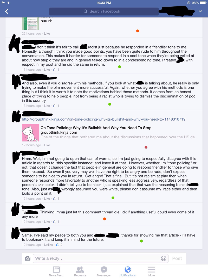 Illustration for article titled Don't Argue with Idiots on FB: A Lesson In 19 Screenshots
